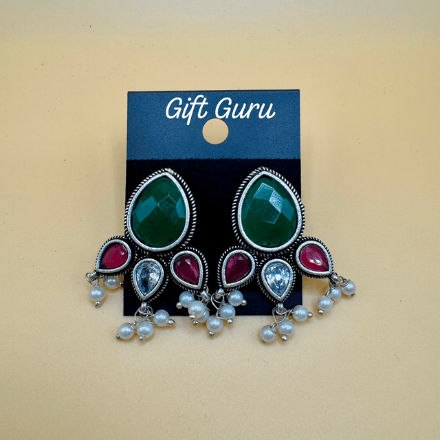 Oxidised ear rings